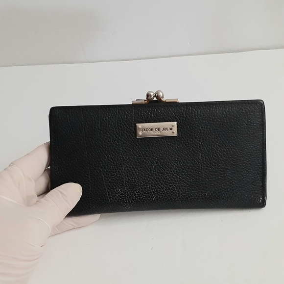 Jacob de Julia Paris black pebbled leather wallet - Picture 16 of 16